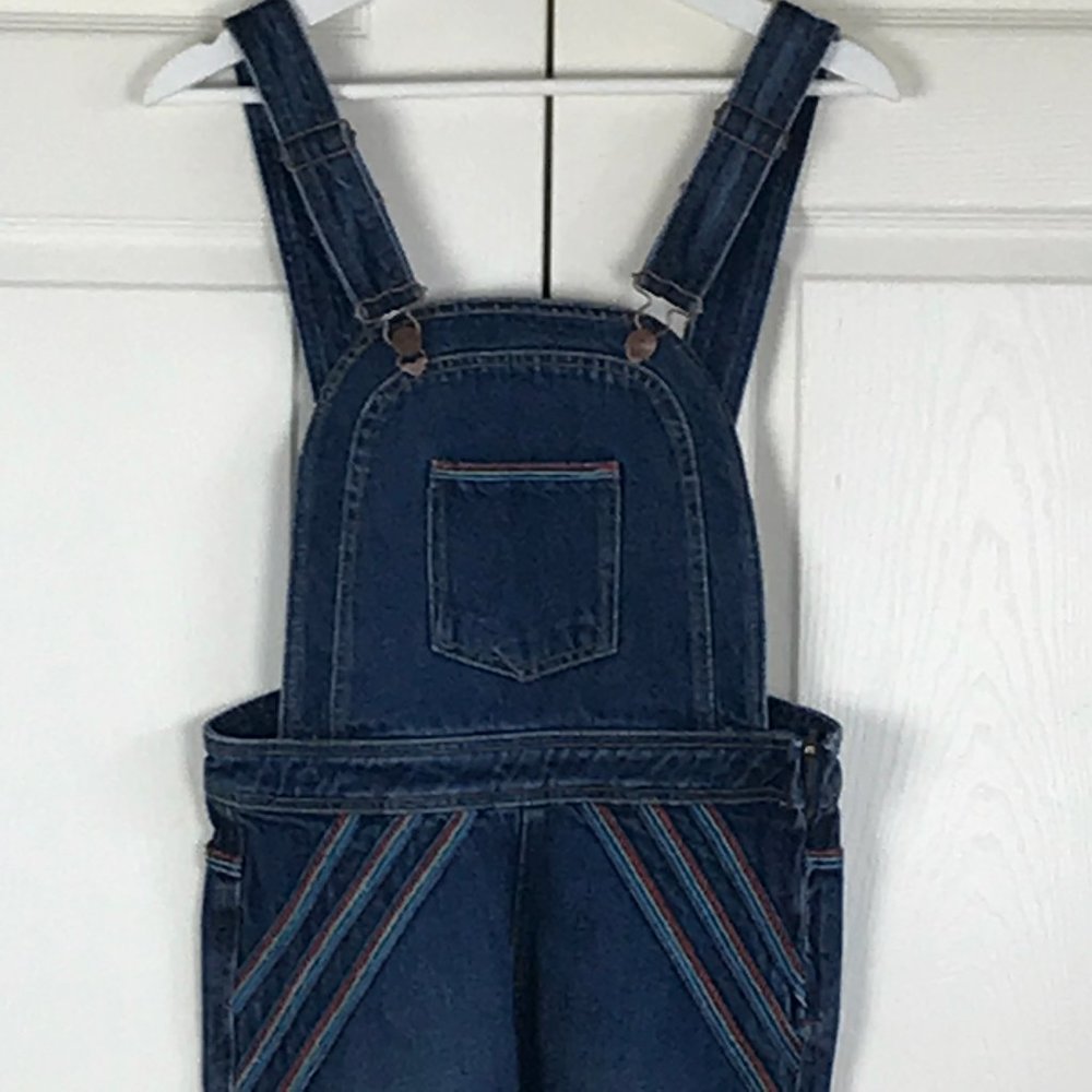 Free People Chasing Rainbows Flared Leg Overalls - Picture 5 of 8